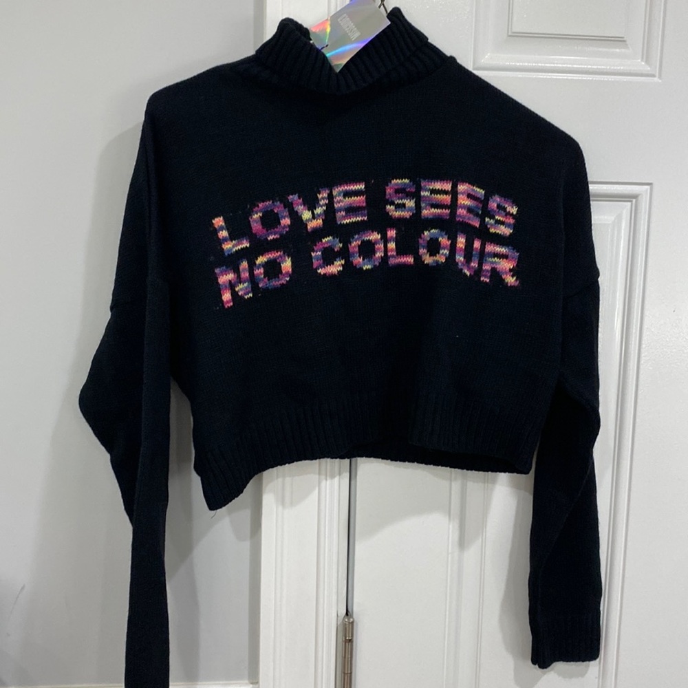 Misguided crop sweater
